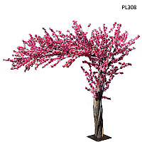 Голямо извито изкуствено дърво Японска вишна за декор 2 метра - PL308